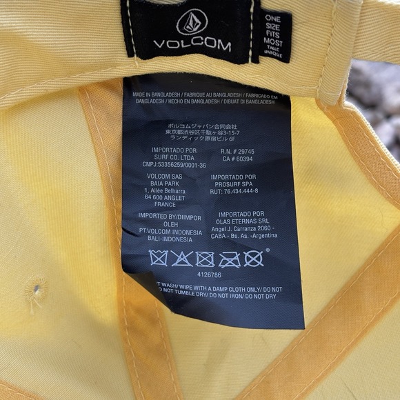 Volcom Yellow Hat - Picture 3 of 3